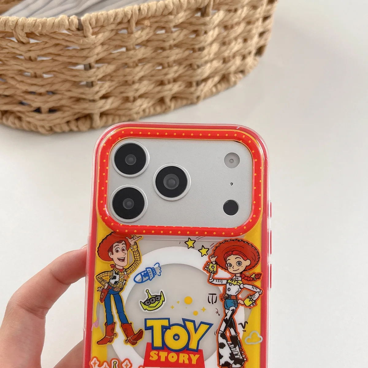 Toy Story Water Slide Game Phone Case with Beaded Strap for iPhone 17 16 15 14 13 Pro Max — MagSafe